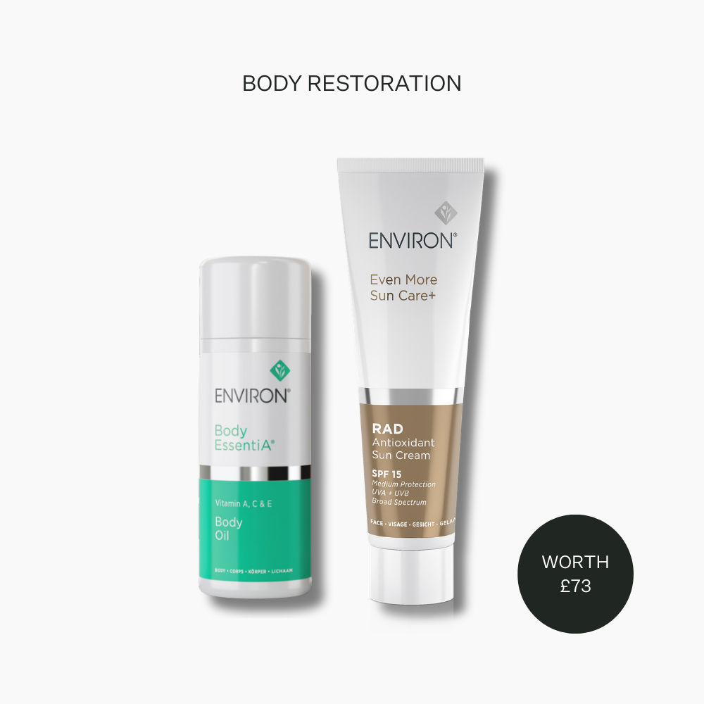 Environ Body Restoration Pairing: Environ RAD Antioxidant SPF 15 & Vitamin A, C & E Body Oil