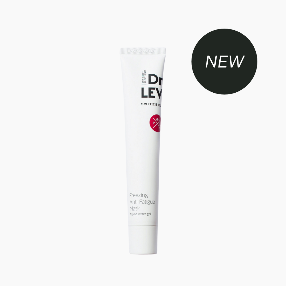 Tube of Dr. Lev Swiss Beauty cream with 'NEW' label on a white background