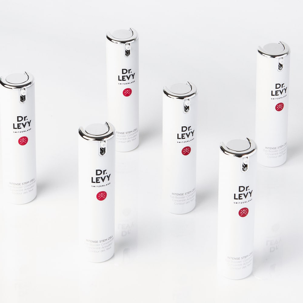 Dr. Levy skincare bottles on a white background