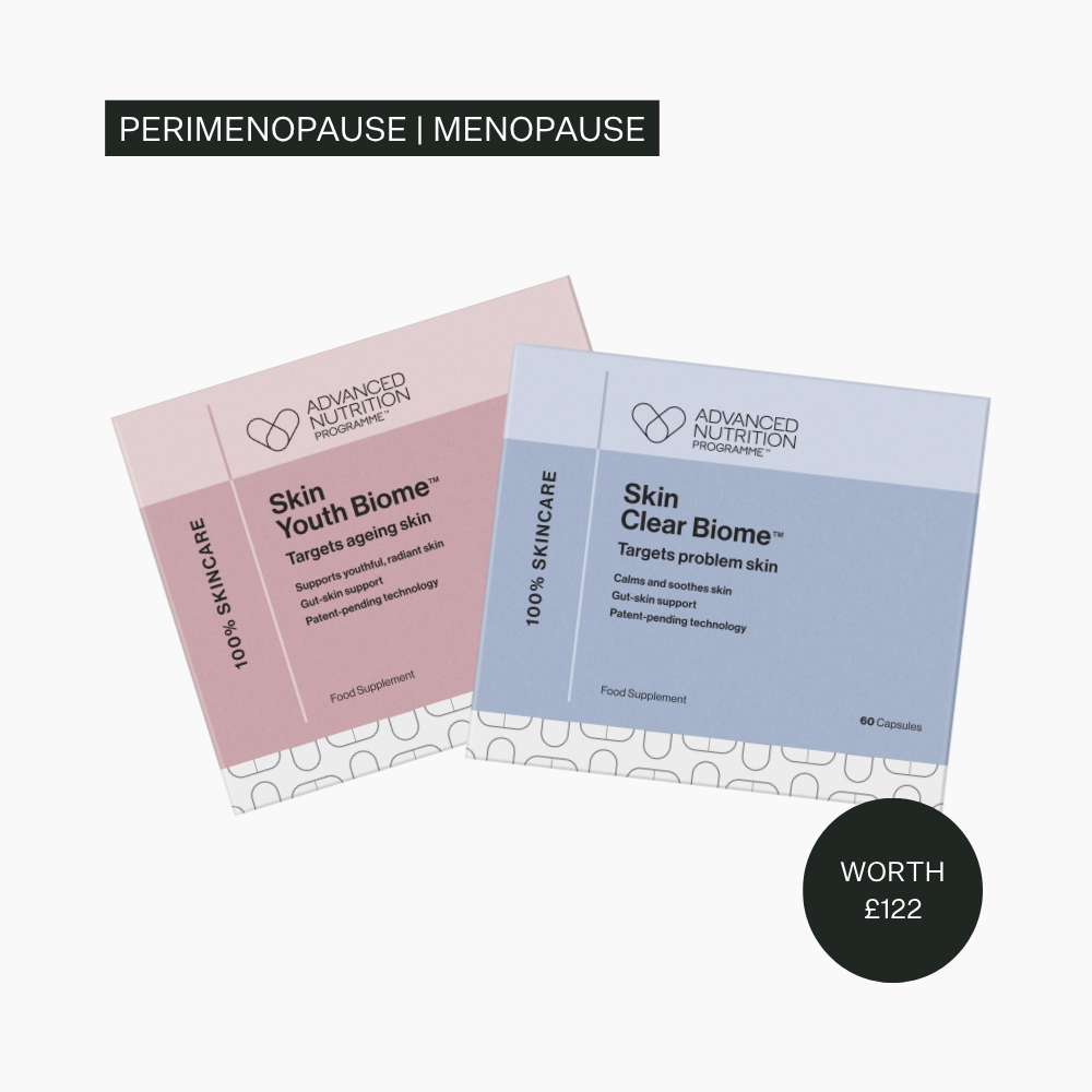 The Perimenopause Biome Bundle | Advanced Nutrition Programme Skin Clear Biome & Skin Youth Biome