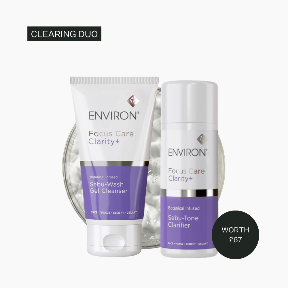 Environ Clarity+ Clearing Duo | The Blemish Control Bundle (Sebu-Tone Clarifier & Sebu-Wash Gel Cleanser)