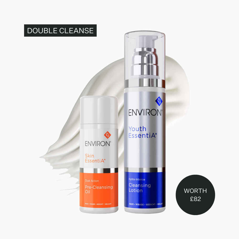 Exclusive Environ Youthful Glow Double Cleanse Duo (Pre-Cleansing Oil, Youth EssentiA Hydra Intense Cleansing Lotion)