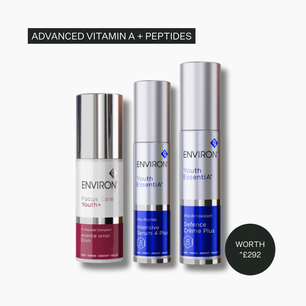 Environ Youth Booster Trio - Environ Avance Elixir with C-Quence Serum & Defence Creme | Choose Your Level