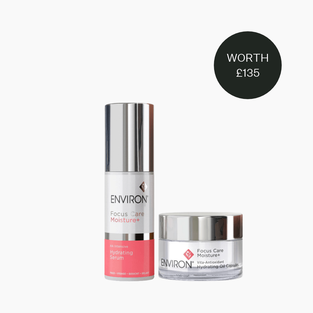 Environ HA Intensive Hydrating Serum 30ml and Vita-Antioxidant Hydrating Oil Capsules, 30 capsules.
