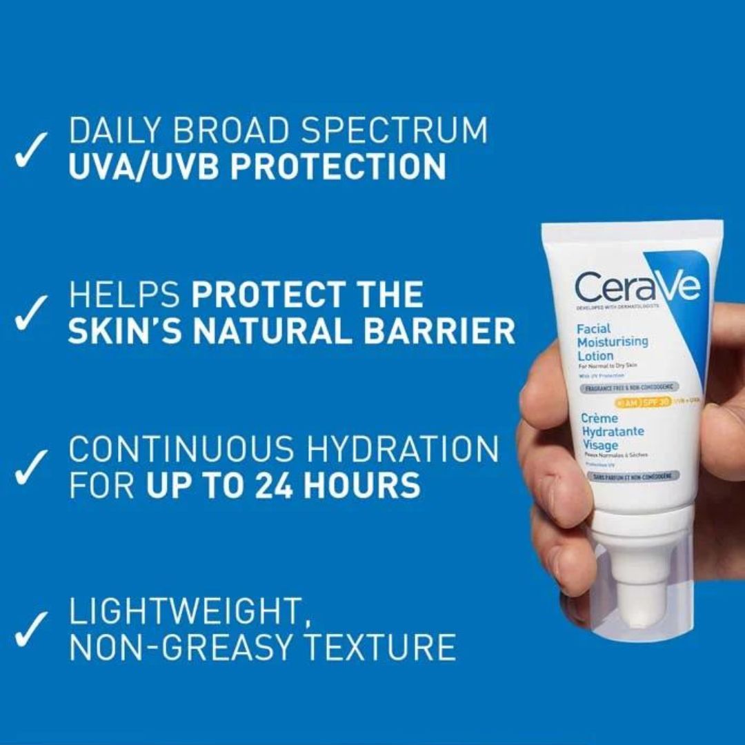 CeraVe AM Facial Daily Moisturising Lotion SPF 30