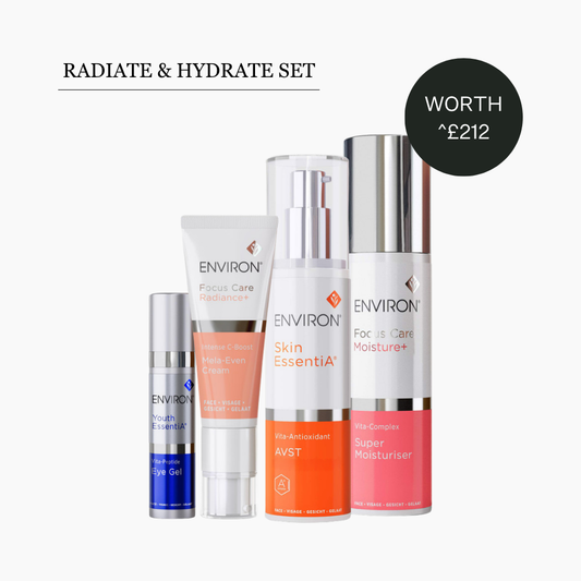 Exclusive Environ Radiate & Hydrate Set (Choice of AVST, Vita-Peptide Eye Gel, C-Boost, Super Moisturiser)