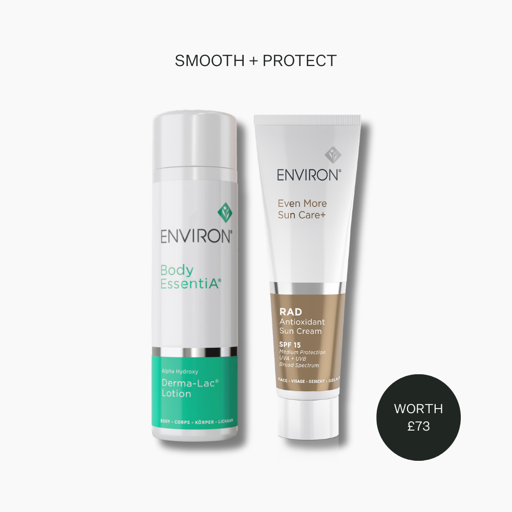 Environ Smooth & Protect Pairing: Environ RAD Antioxidant SPF 15 & Alpha Hydroxy Derma-Lac® Lotion