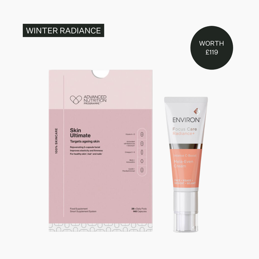 Exclusive Environ C-Boost Mela Even Cream & Advanced Nutrition Programme Skin Ultimate Winter Radiance Duo