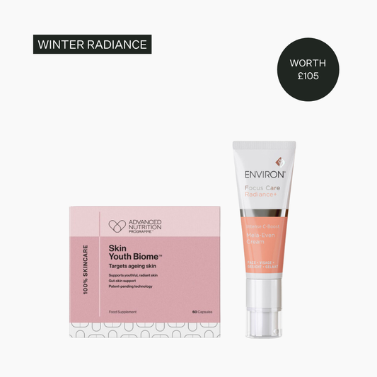 Exclusive Environ C-Boost Mela Even Cream & Advanced Nutrition Programme Skin Youth Biome Winter Radiance Duo