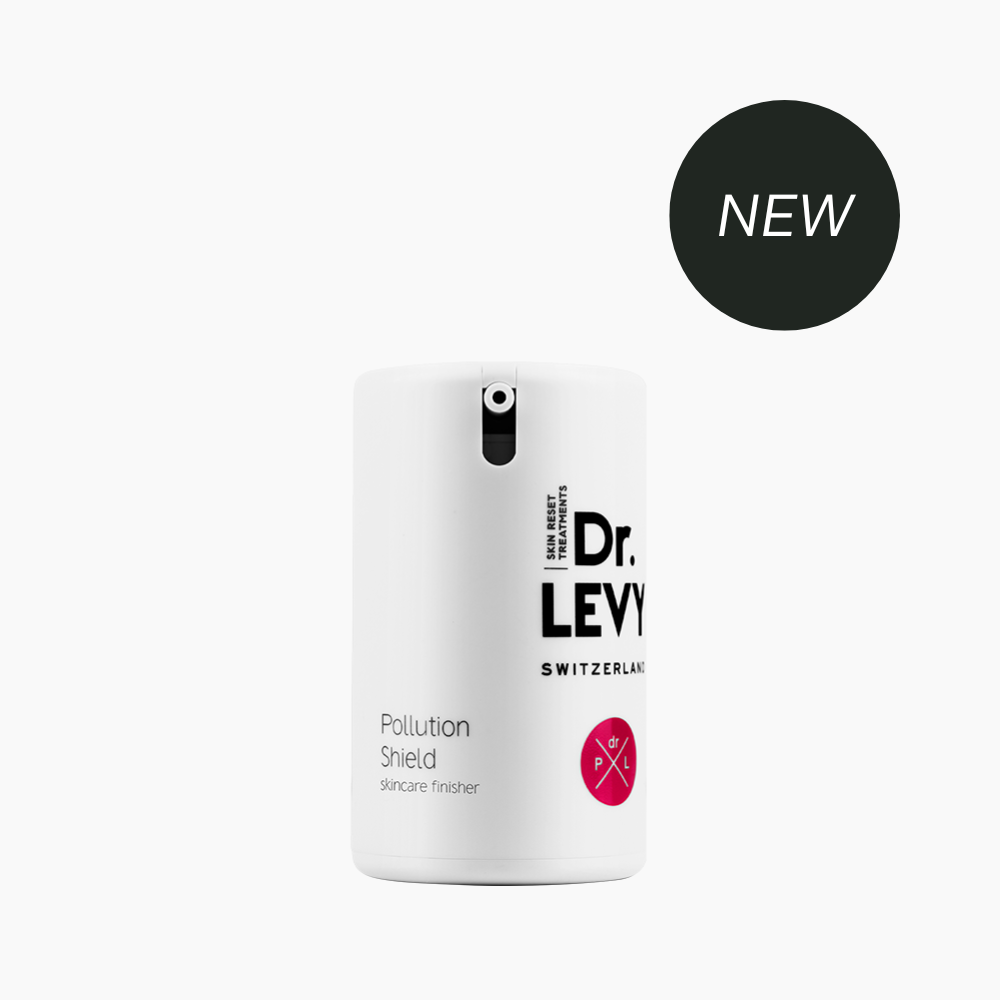 Dr. Levy skincare product on a white background with 'NEW' label