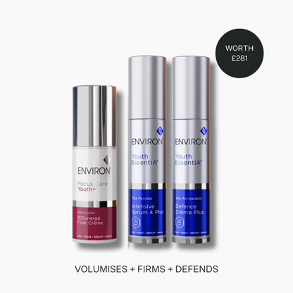 Environ vitamin A serum, moisturiser and 3D filler smoothing three-step regimen