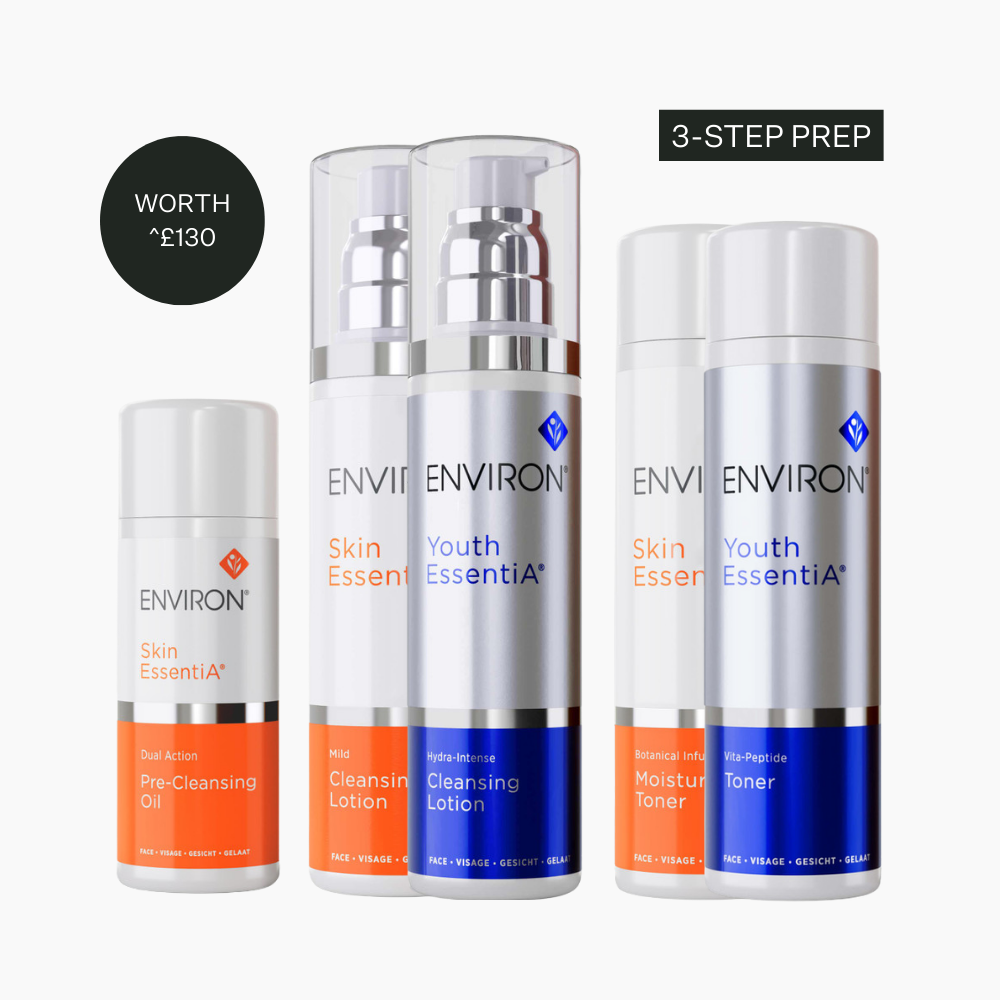 Exclusive Environ Double Cleanse & Tone Set (Environ Pre-Cleansing Oil, Toner & Cleanser of choice)