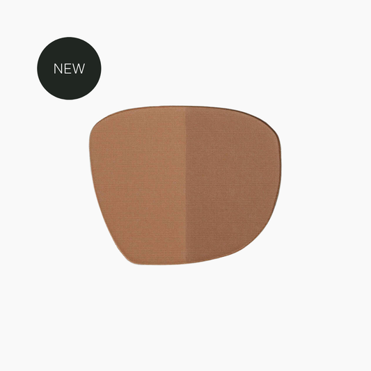 Two-tone swatch of et al. Versatile Bronze Shade + Sculpt Refill showing bronze and sculpt shades