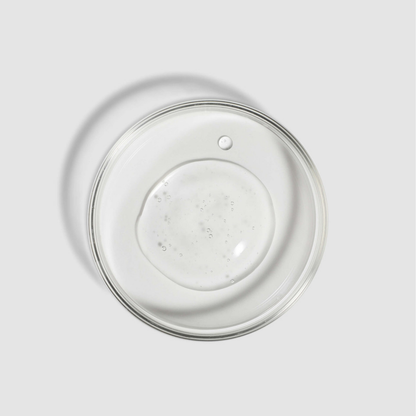 Clear glass lid on a light gray background